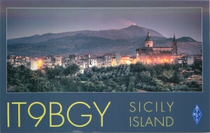 IOTA:EU-025 Sicily Island(イタリアシチリア島)よりQSLカードが届きました